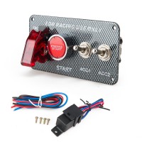  Racing Car Electronics Switch Kit Panel Engine Start Button toggle with accessory EP-RSK3014